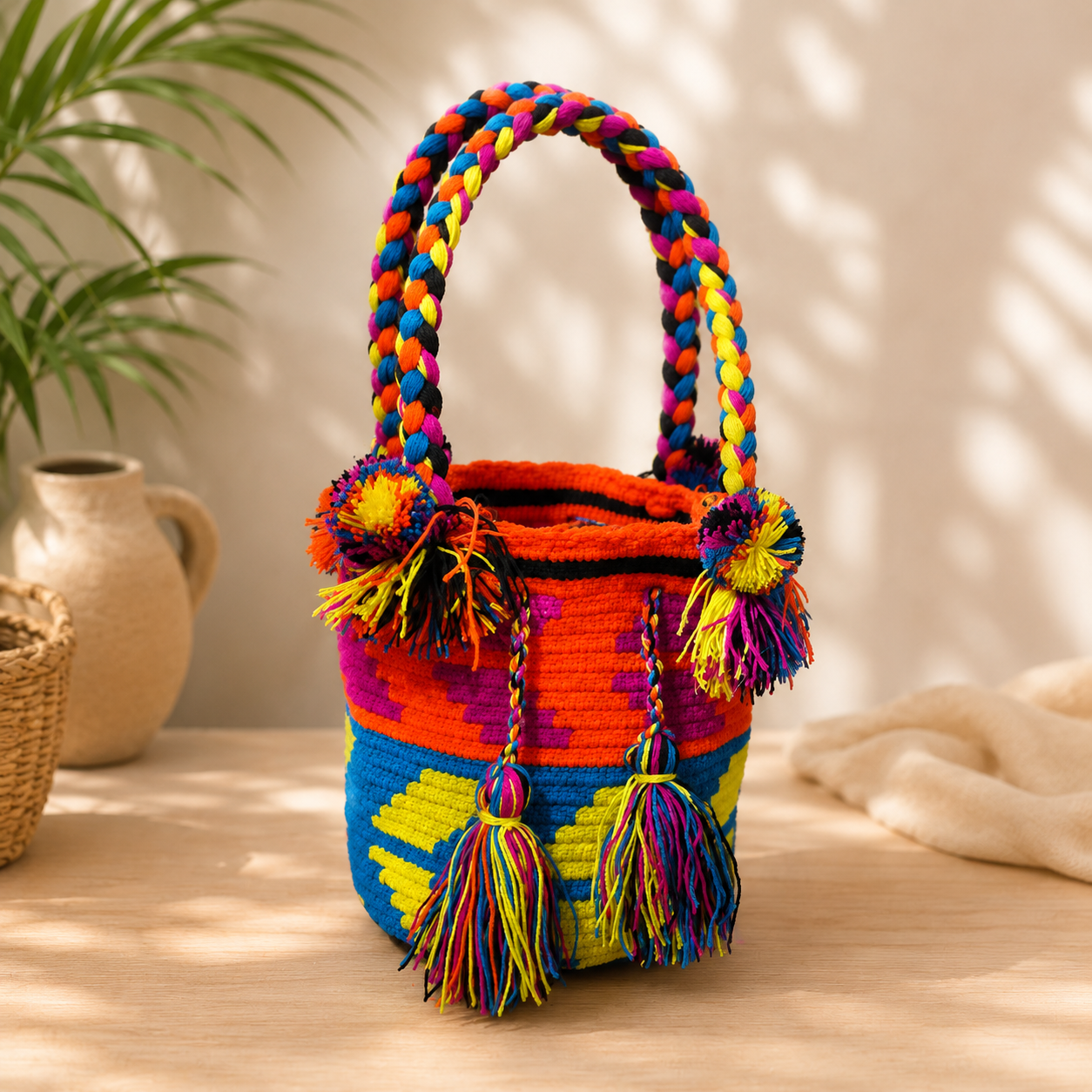 Bolso Wayuu Pequeño Multicolor Ref. AKBPM01