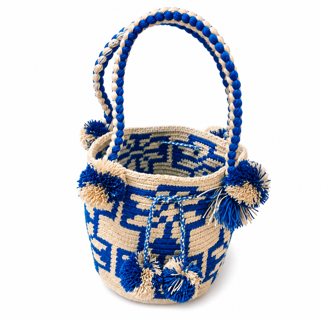 Bolso Wayuu Artesanal | Pieza Única Hecha a Mano_ Tamaño pequeño_multicolor